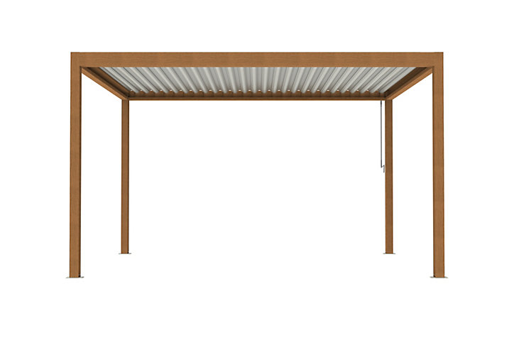 Pergola manuelle bioclimatique autoportante aluminium Salto 4,21 x 3,08 m