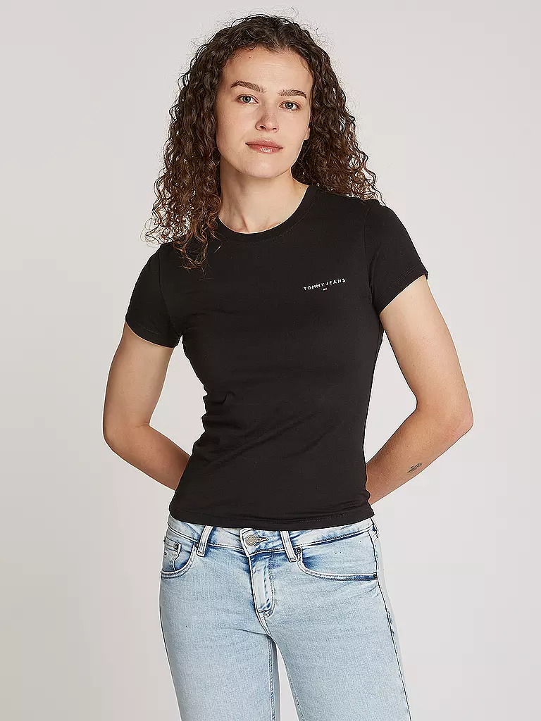 TOMMY JEANS T-Shirt schwarz
