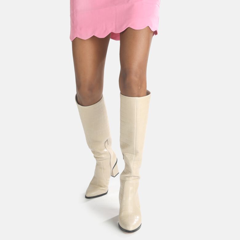 Shirly bottes véganes, crème