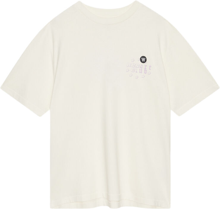 Wood Wood Asa Resort Club T-shirt GOTS Off-white