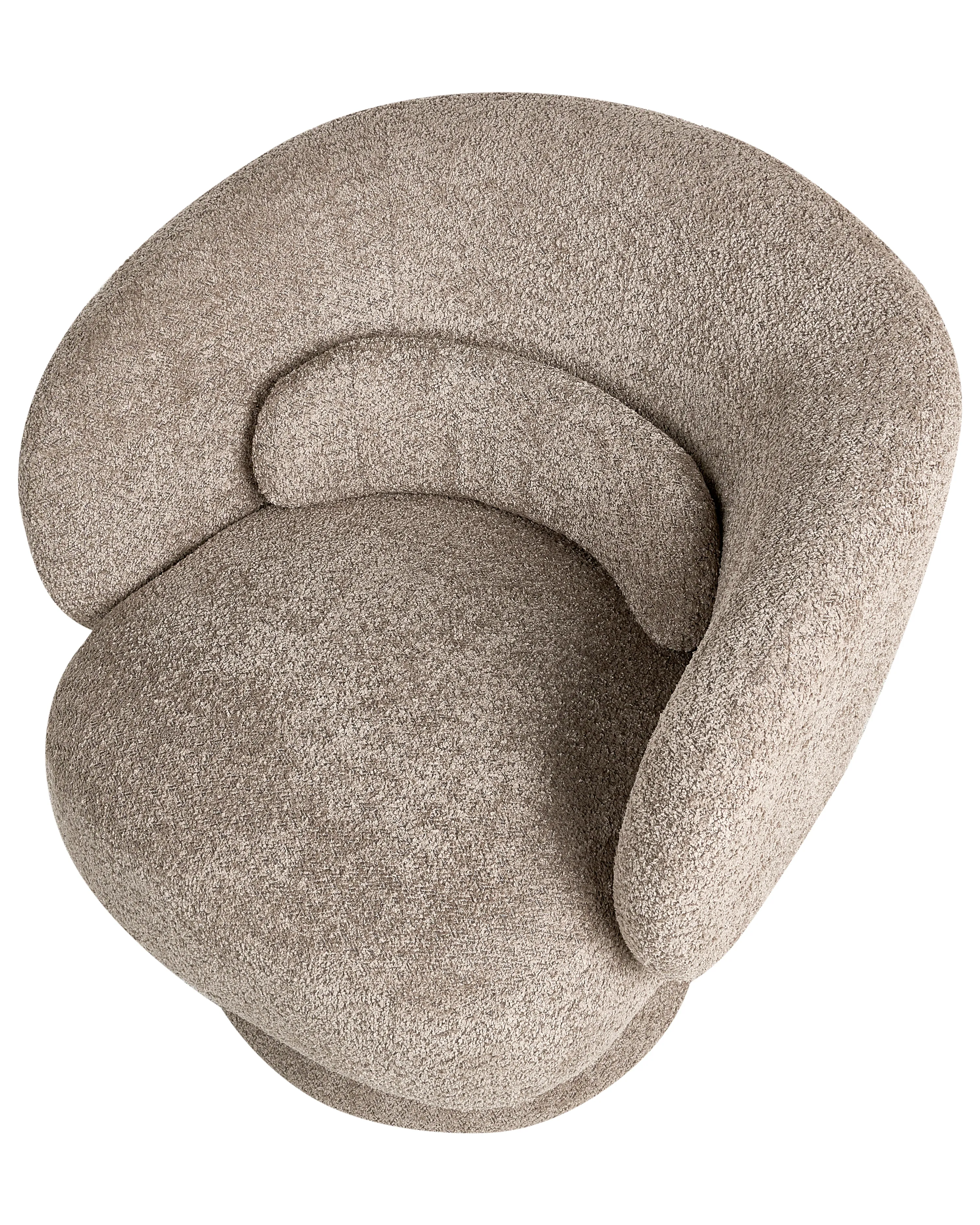 Draaifauteuil LIEKSA Bouclé Beige