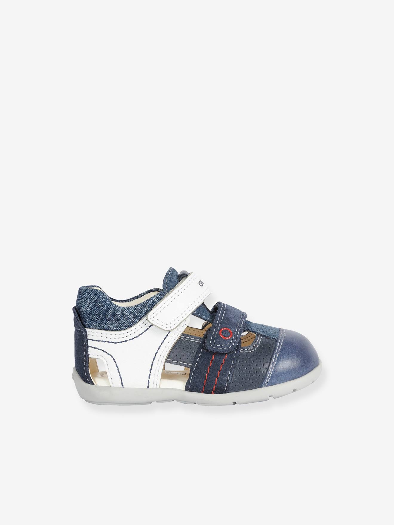 Sandálias infantis Kaytan GEOX®, azul escuro liso