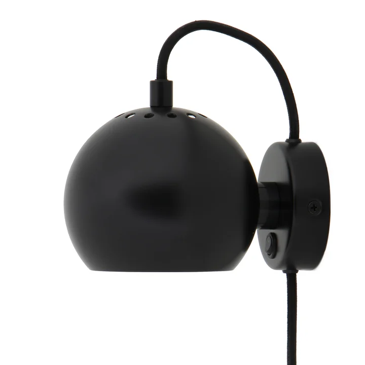 Frandsen - Ball Wandleuchte, schwarz matt