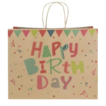 Idena Geschenktasche zum Geburtstag 33x26x12cm FSC-Rec.