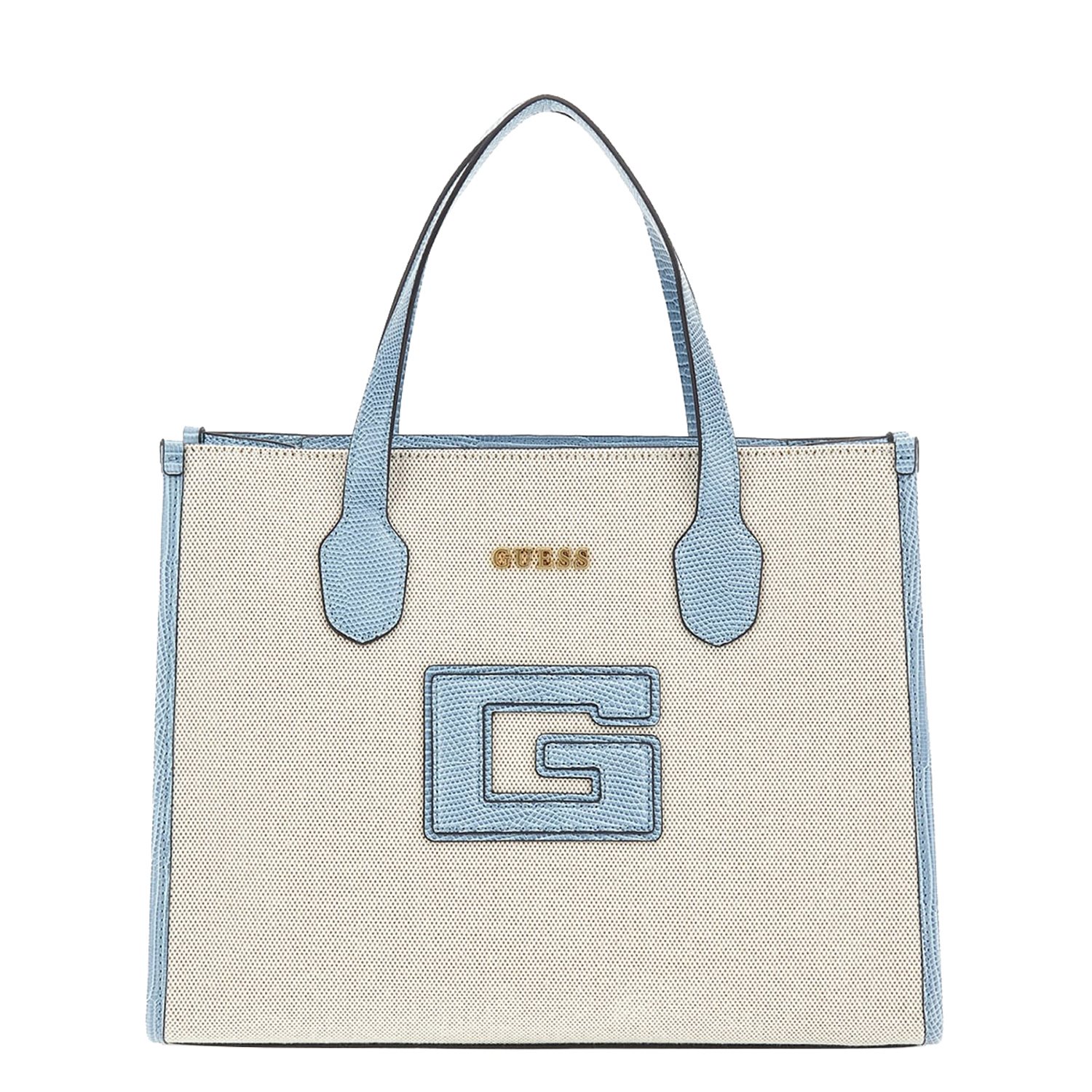 Guess G Status 2 Compartment Tote natural/light denim