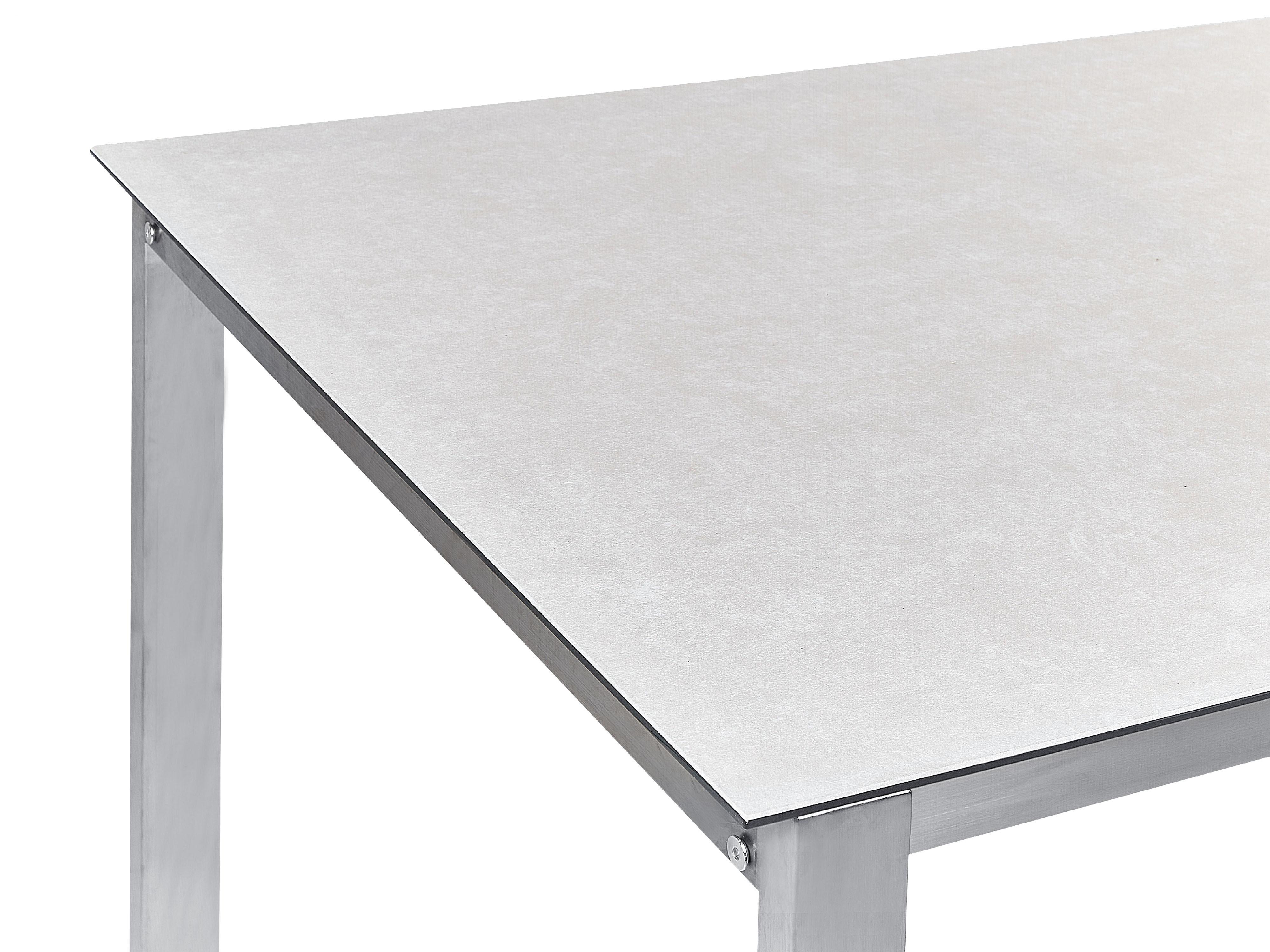 Tuinset 4-zits COSOLETO Veiligheidsglas Wit