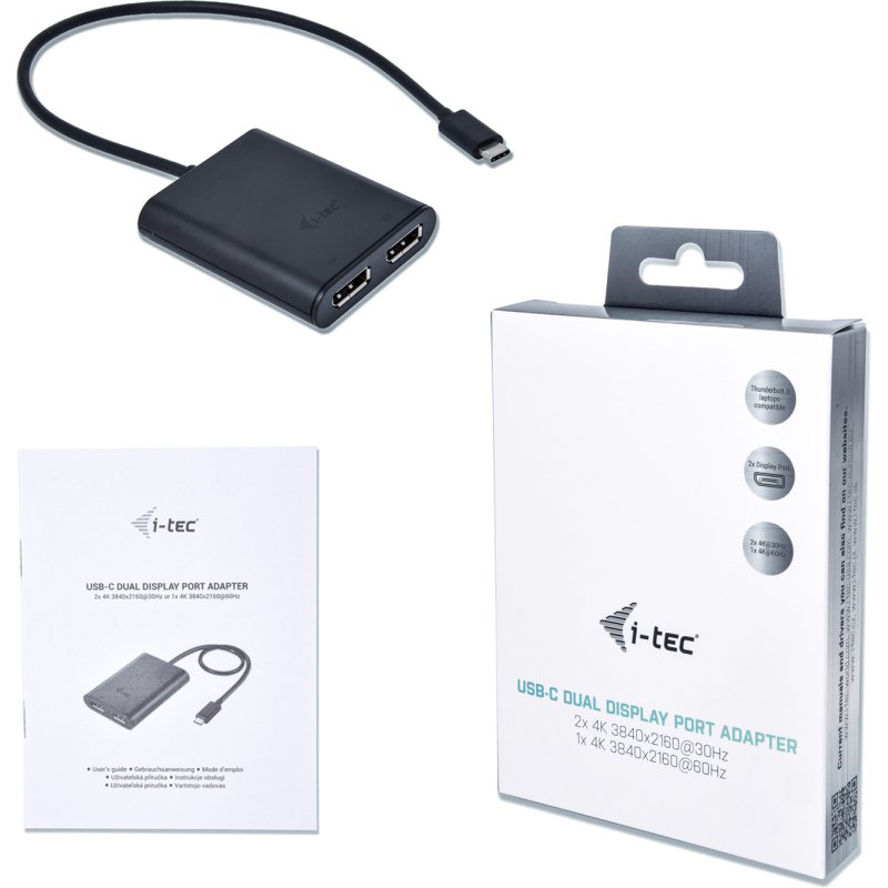 i-tec USB-C 3.1 Dual 4K DP Video Adapter