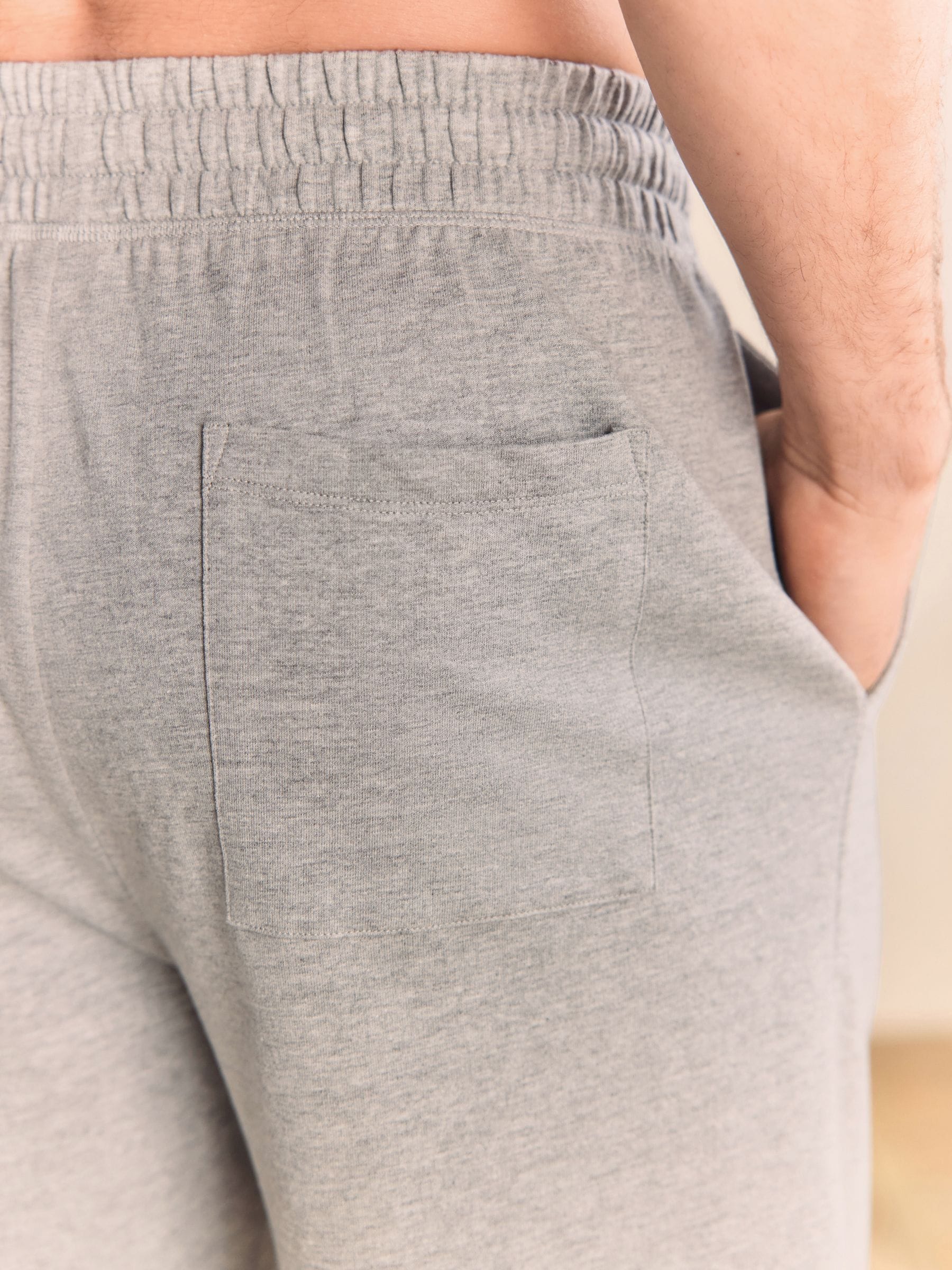 Grijs gemêleerd - Open - Dunne joggingbroek