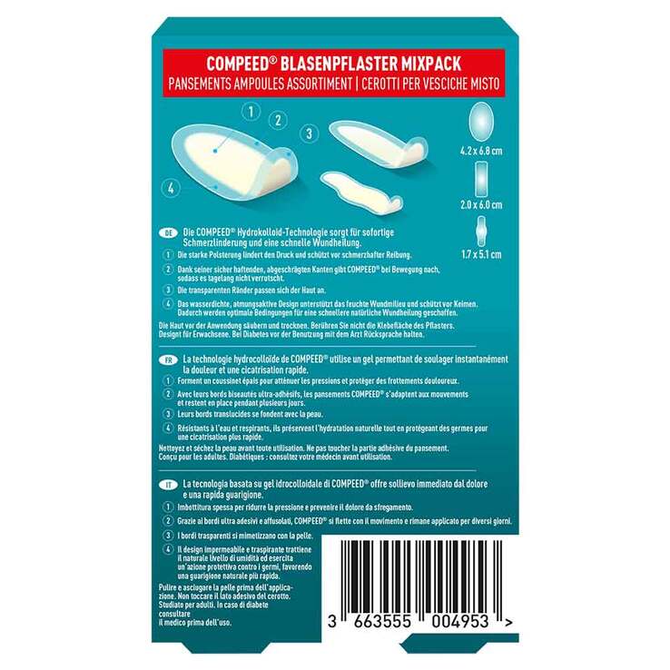 Compeed® Blasenpflaster Mixpack, 10 St