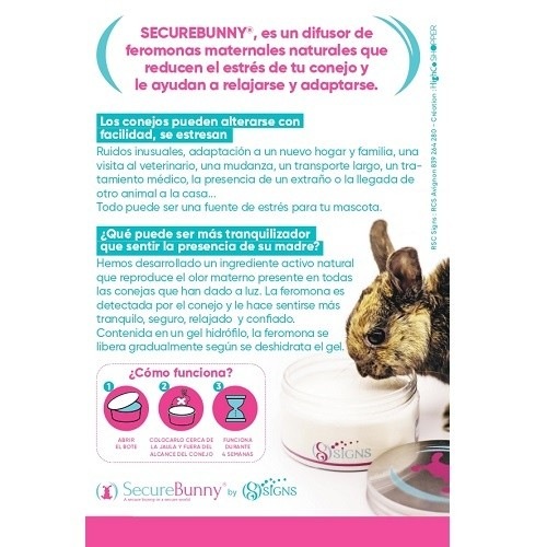 SecureBunny, um inibidor de estresse para coelhos.