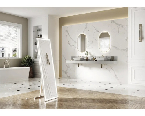 Jungborn NONUS/DECEM marmeren wandpaneel BxHxD 100,8x20x1,5 cm steen mat