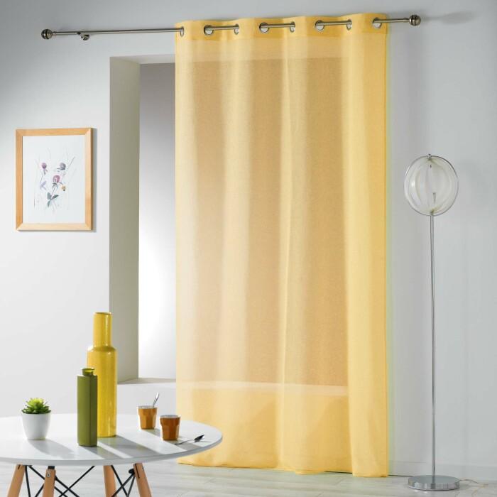 PANNEAU A OEILLETS 140X240CM TELMA JAUNE