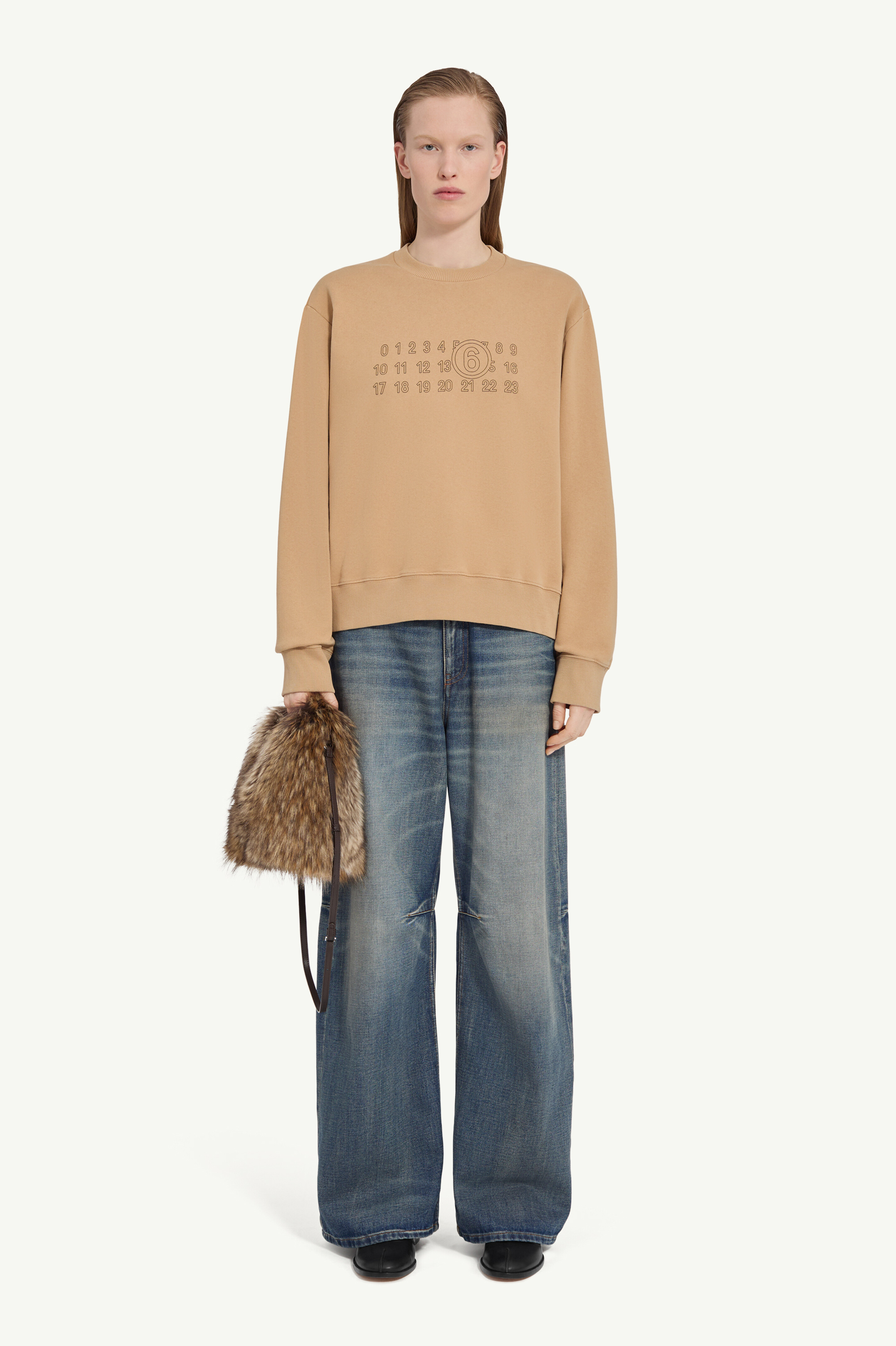 Sweat-shirt en coton pour femme | MM6