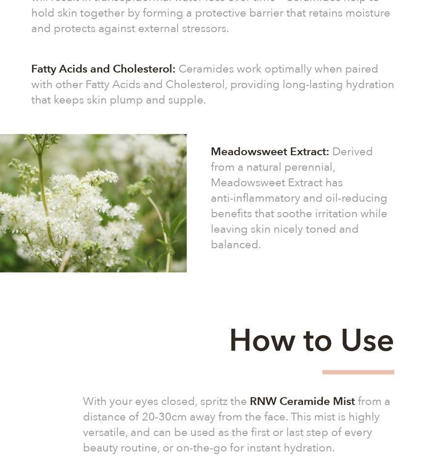 RNW - DER. SPECIAL Ceramide Mist