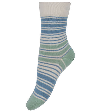 MP Socken - Gorm - Cream m. Grün/Blau