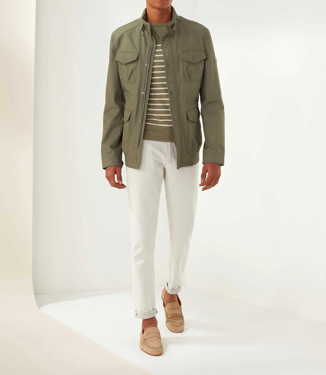 Parka multipoches kaki 