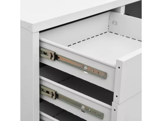 Armoire de bureau Gris clair 90x40x102 cm Acier