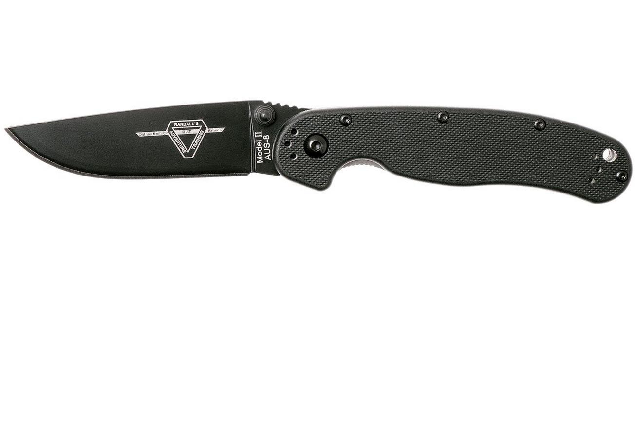 Ontario RAT-2 BP plain edge zwart, 8861