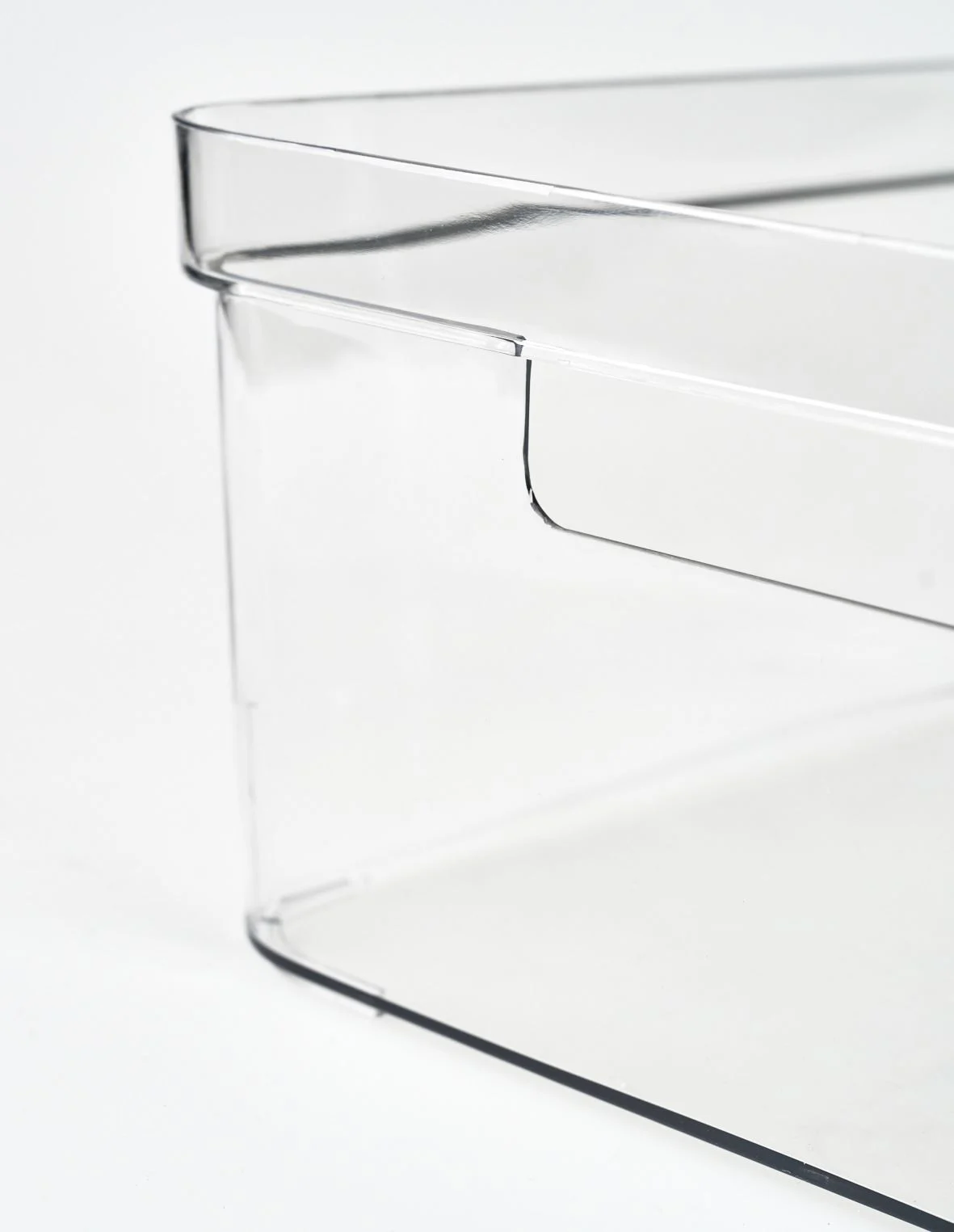 Oppbevaringsboks transparent - 17x26x12 cm