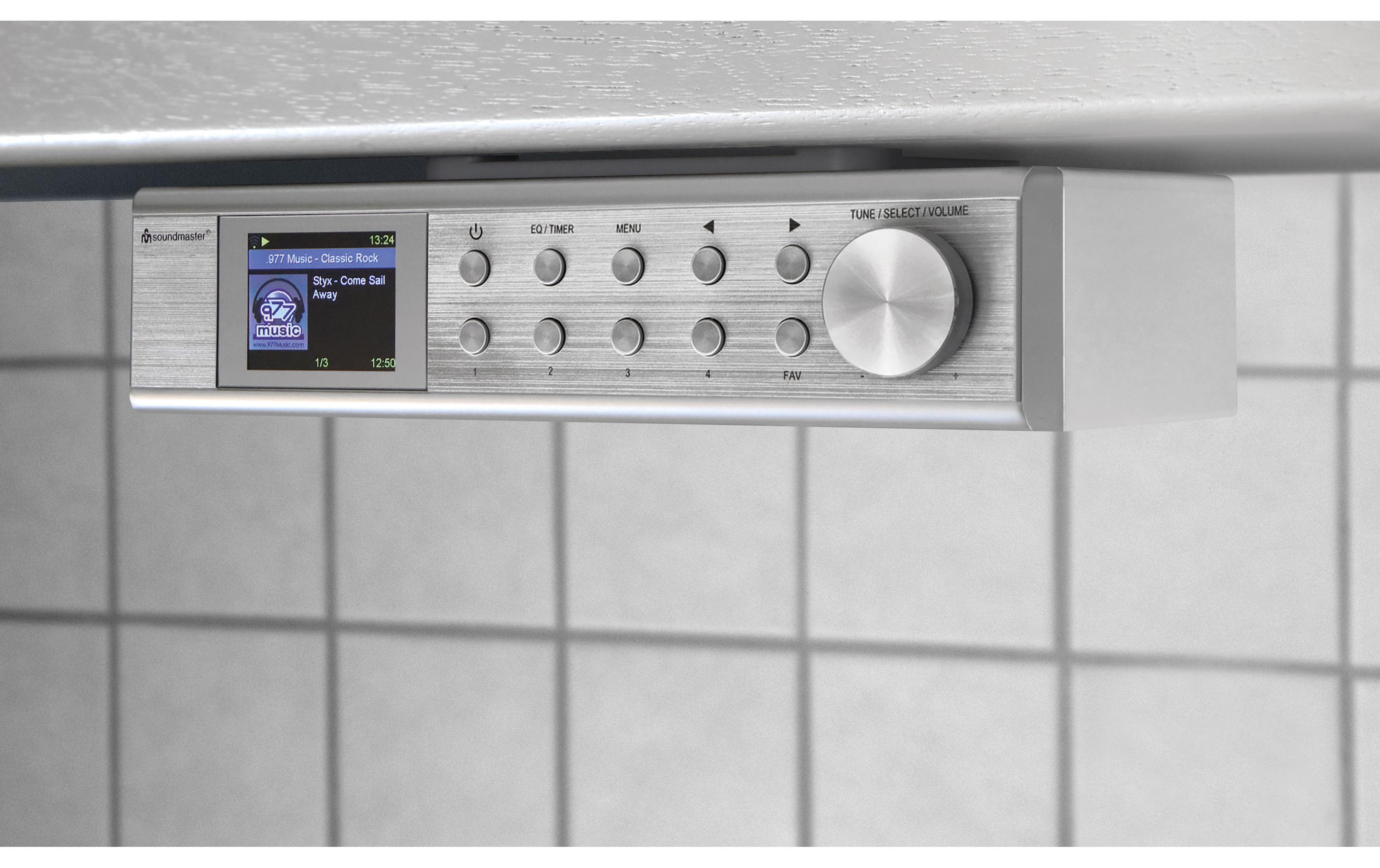 Küchenradio IR1500SI Silber<br>Internet/DAB+ Küchenunterbauradio mit Bluetooth