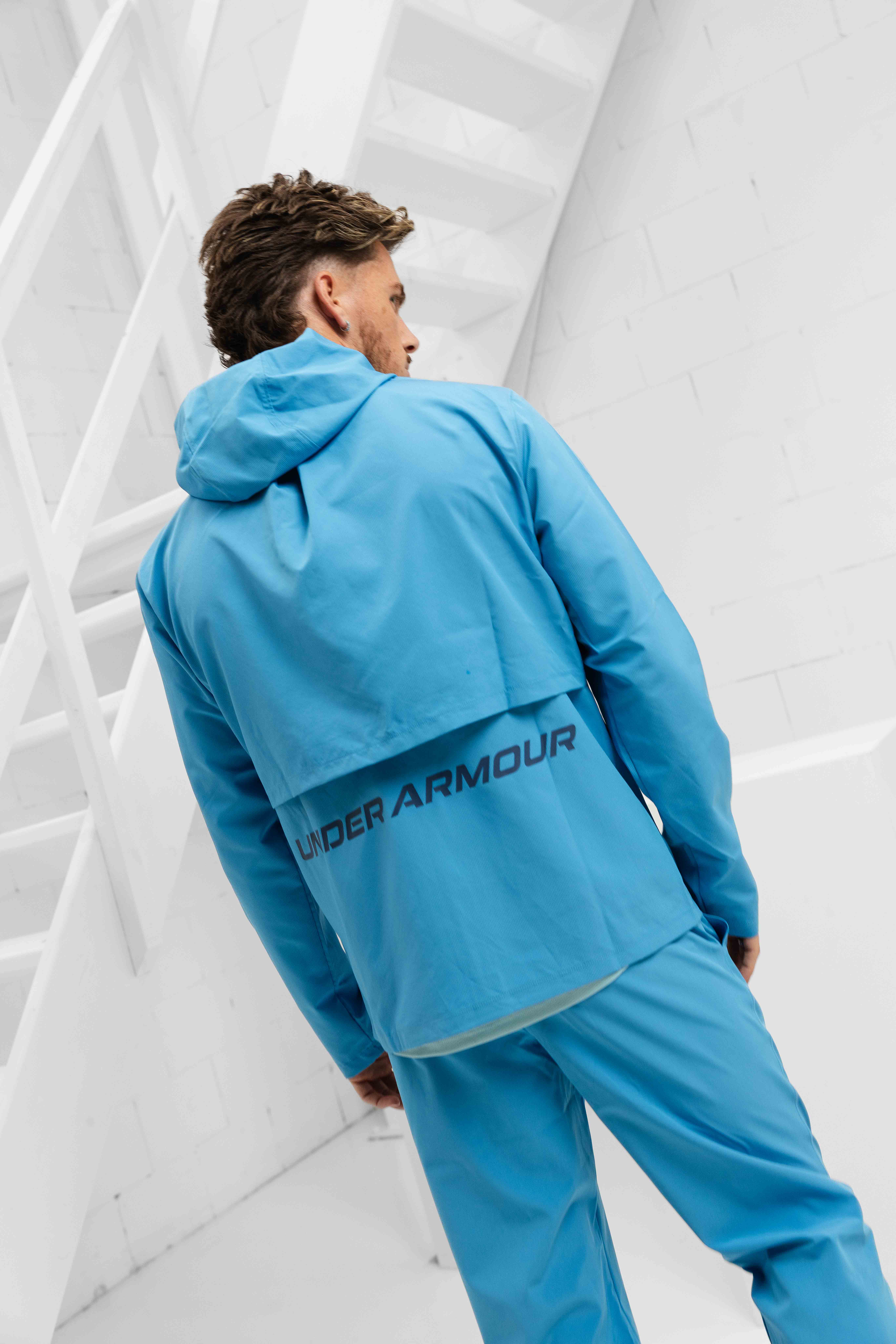 Under Armour Launch Trainingspak Heren Blauw