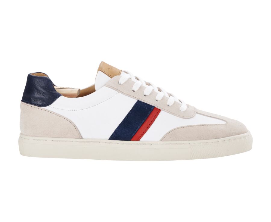 Sneakers homme Blanc Bleu et Rouge - MAYWOOD II