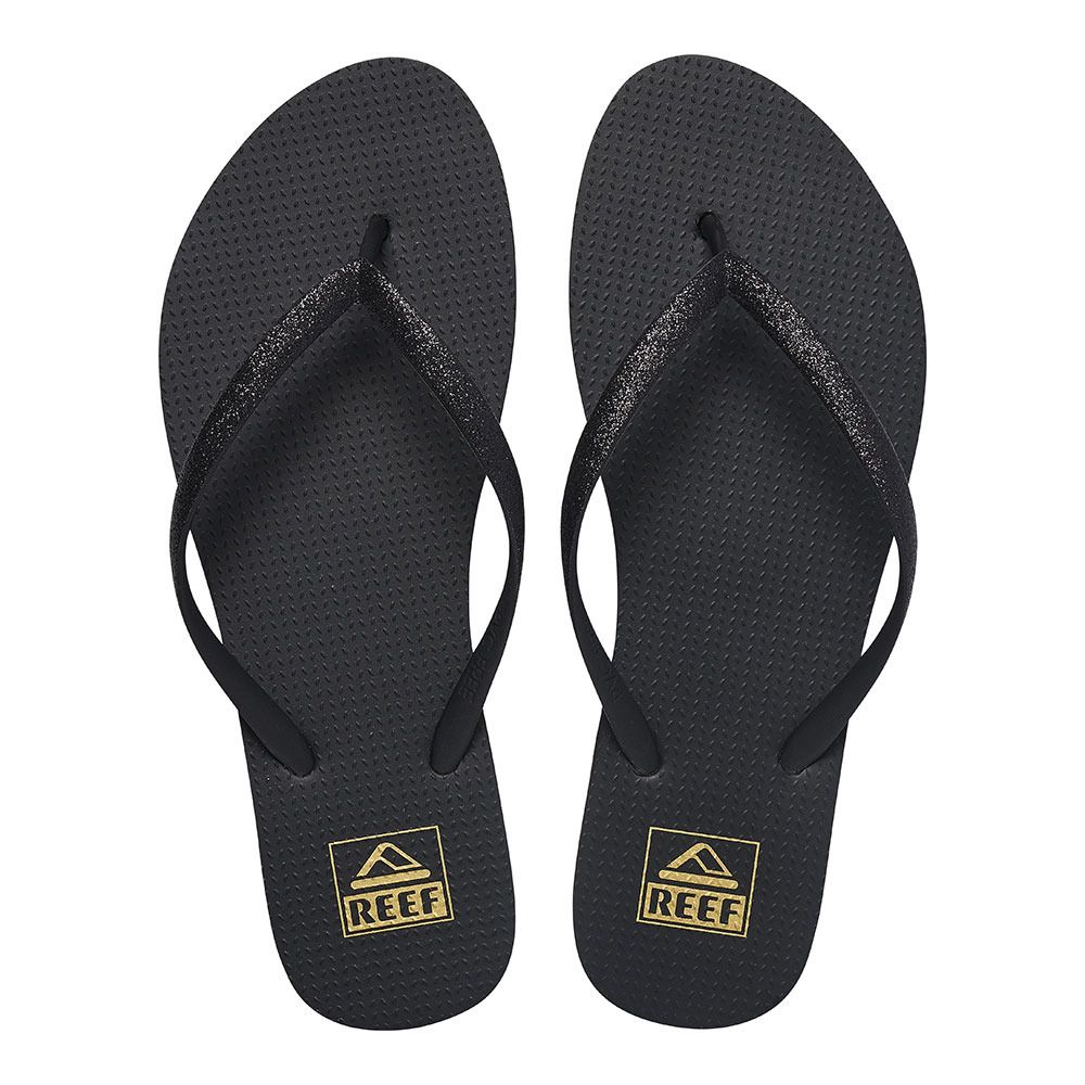 Reef SEASIDE - Tongs Femme black glitter