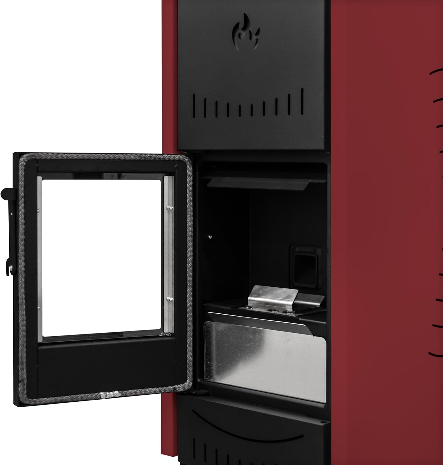 STUFE A PELLET ITALIA New York 22 Kw WiFi | Hydro-Pelletöfen für Heizung und Warmwasser Effizienz 89% Heizt 140m² WiFi-Steuerung Autonomie 22 Std. 5 Kräfte Programmierbar 24 Monate Garantie Rot