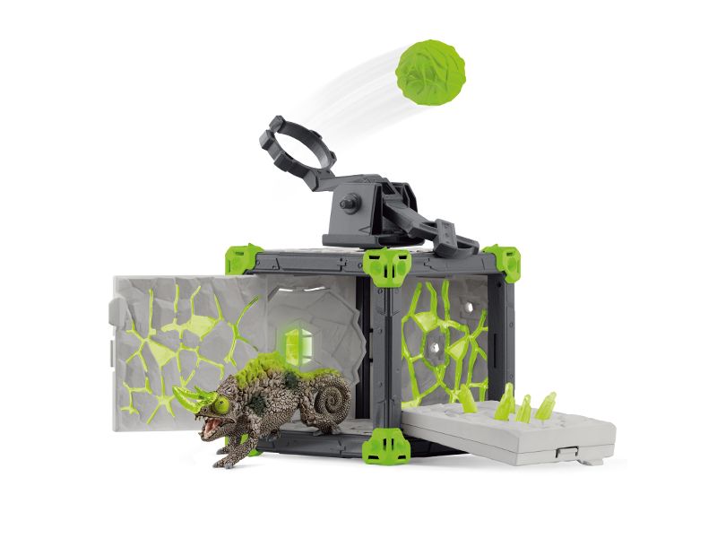 Schleich Spielfigurenset BattleCave Steinchamäleons Detailreiches Spielset für spannende Abenteuer