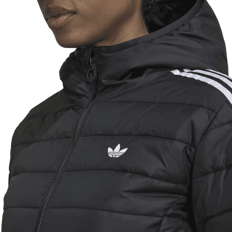 adidas hooded slim jacket Sort