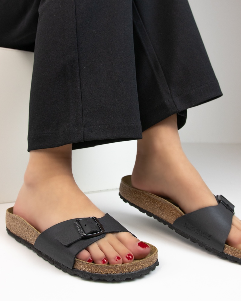 Birkenstock Madrid Slippers  - zwart