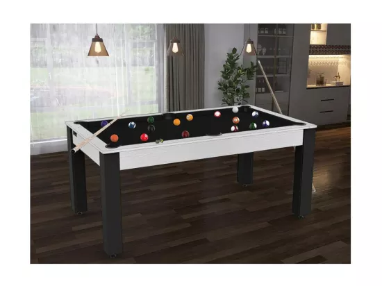 Billard convertible table 6 personnes Texas + pack accessoires Confort