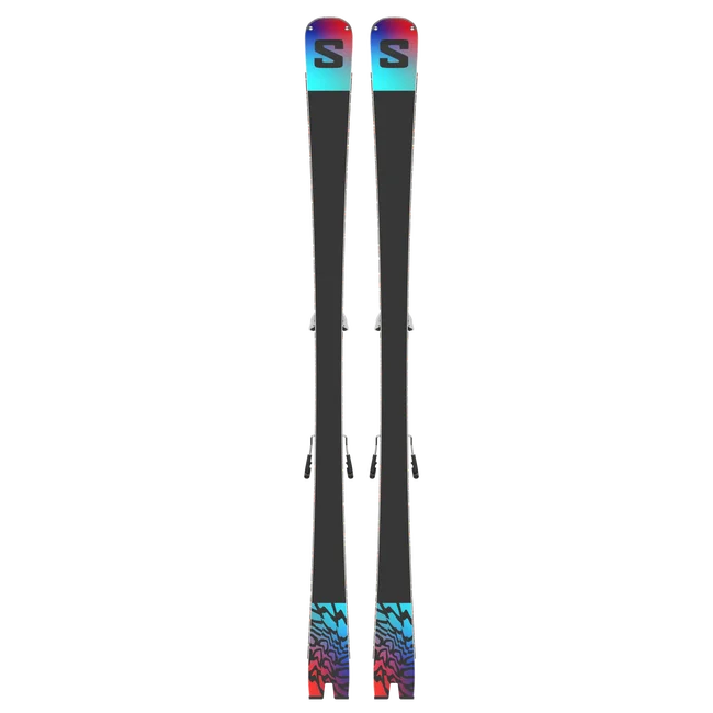 ADDIKT (and Z12)  Pisten-Ski-Set, Unisex White/Black/PastelNeonBlue3