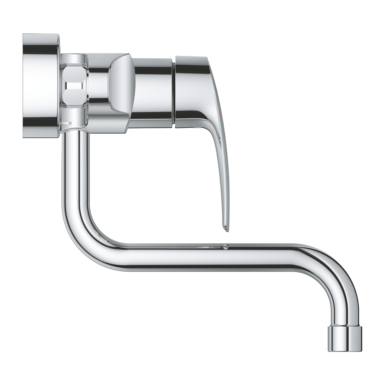 Grohe Eurosmart keukenkraan wand met lage uitloop sprong 21,6cm chroom