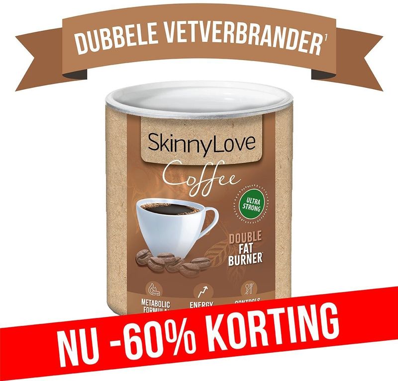 SkinnyLove Coffee - Double Fat Burner (voordeel 450g) | Vetverbrander