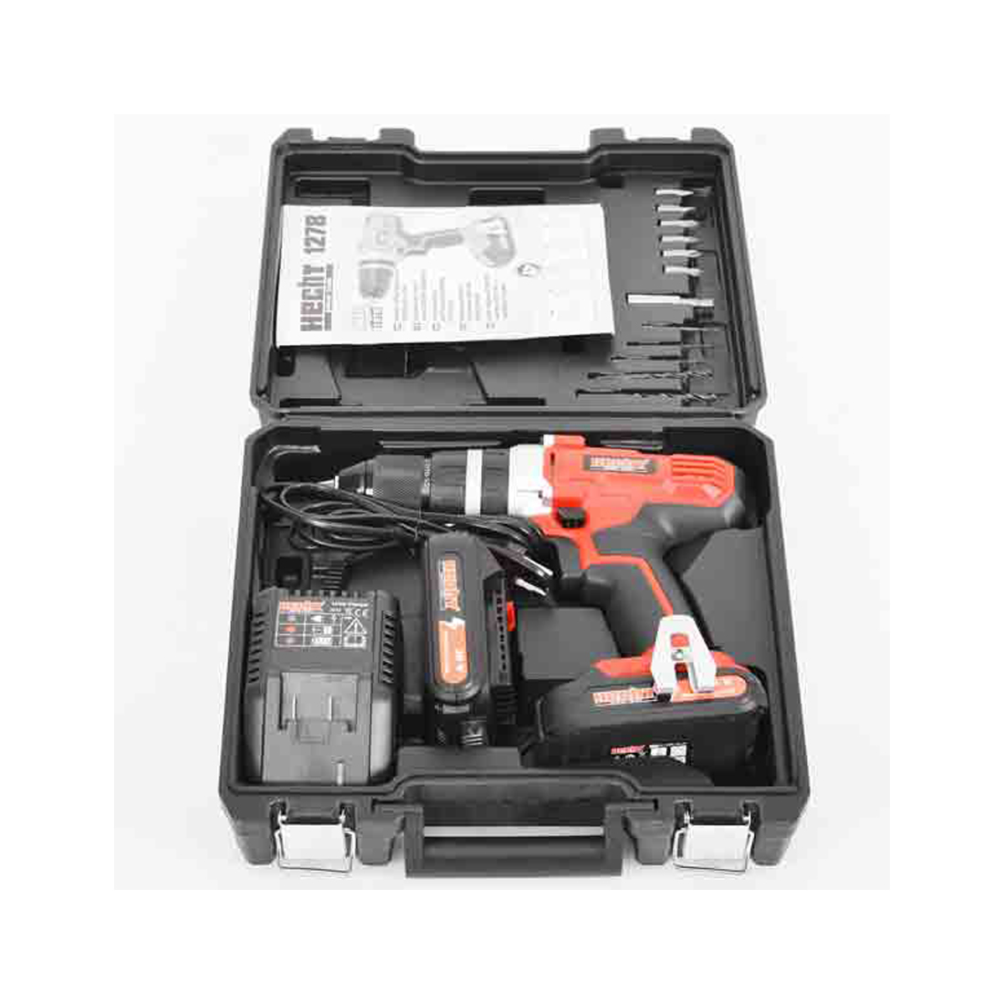 Hecht 20 Volt Akku-Schlagbohrschrauber inkl. 2 Akkus und Koffer