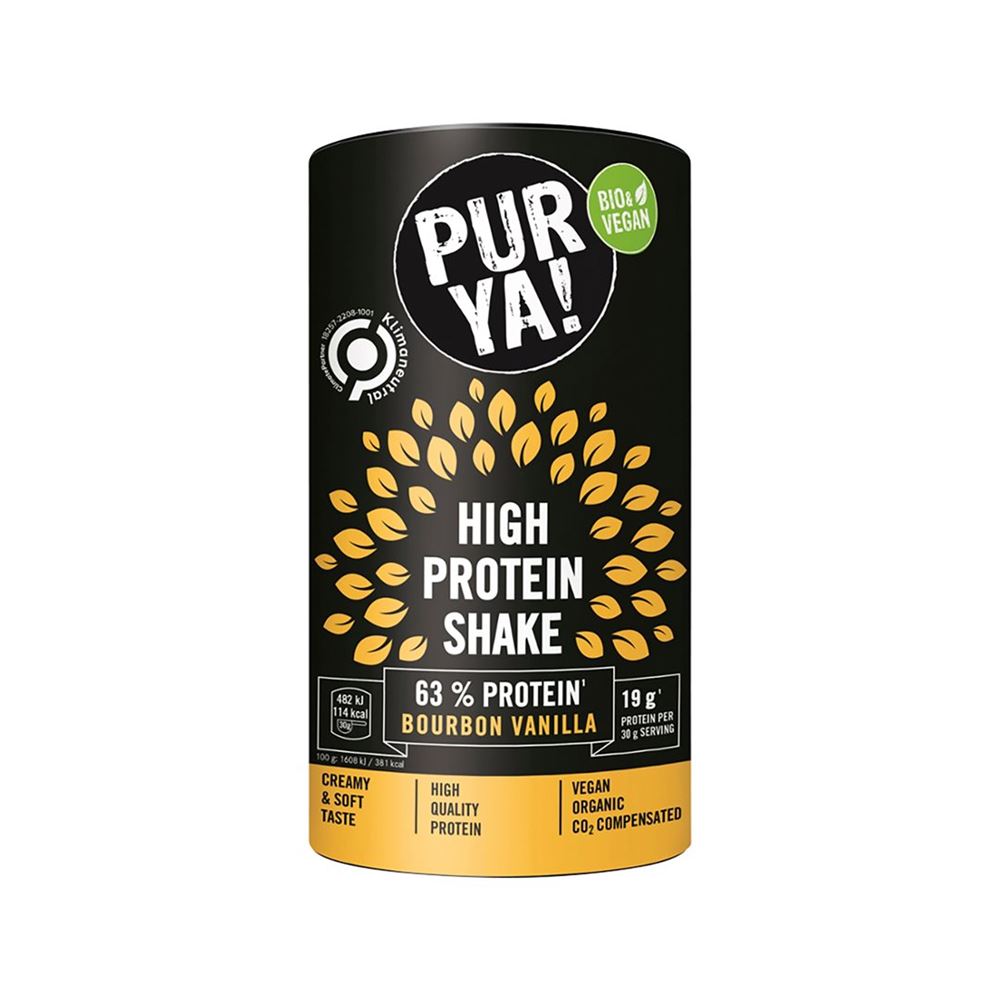 Purya! Vegan High Protein Shake<br>500 g, Dose, Vanilla Bio