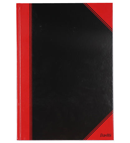 Bantex Notizbuch - Gefüttert - A4 - Schwarz/Rot
