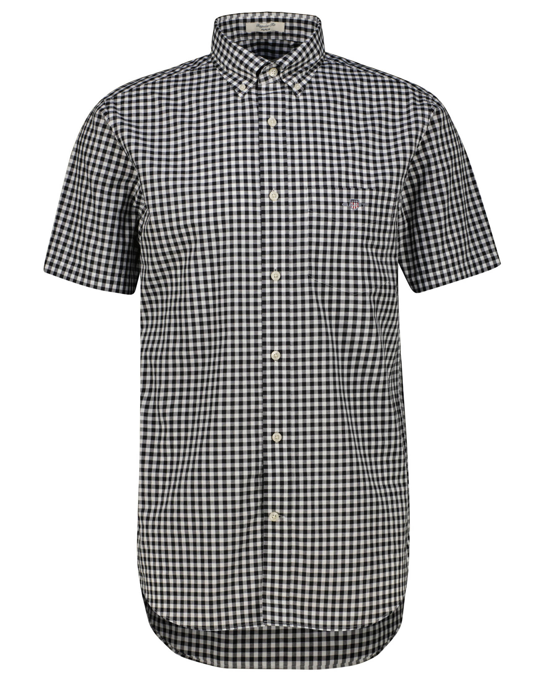 Gant| Herren Kurzarmhemd VICHY-KARO aus Popeline Regular Fit