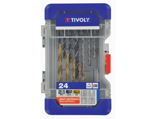 TIVOLY - Coffret embouts de vissage Malette 23 pièces mixtes de perçage 11901170047