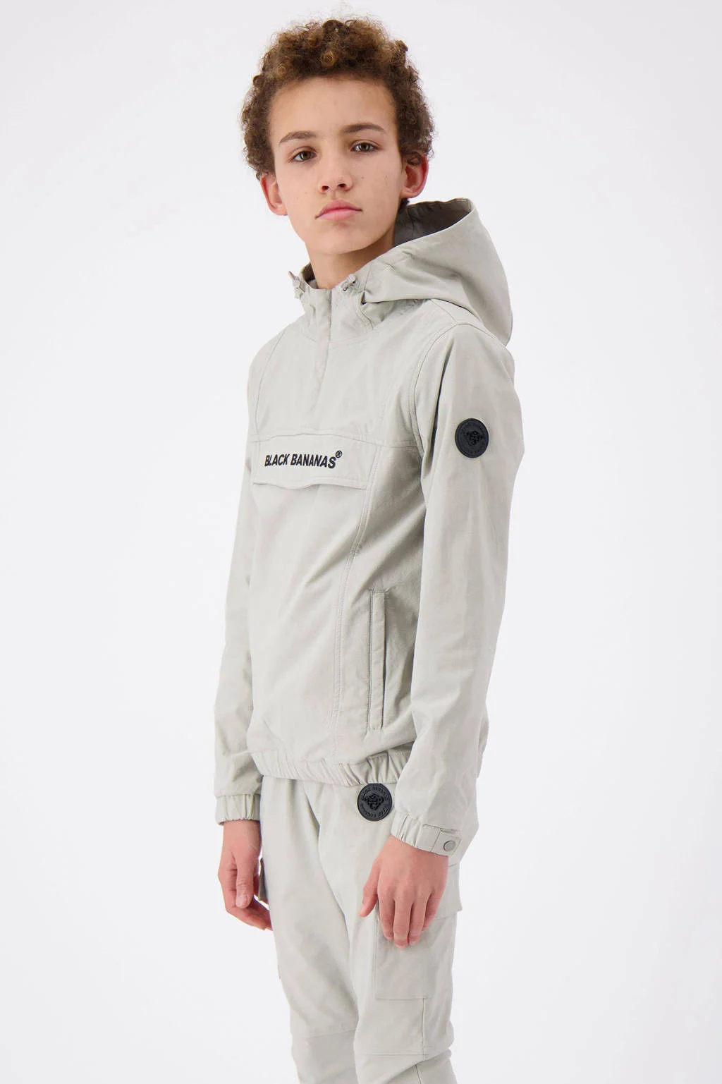 BLACK BANANAS anorak zomer grijs