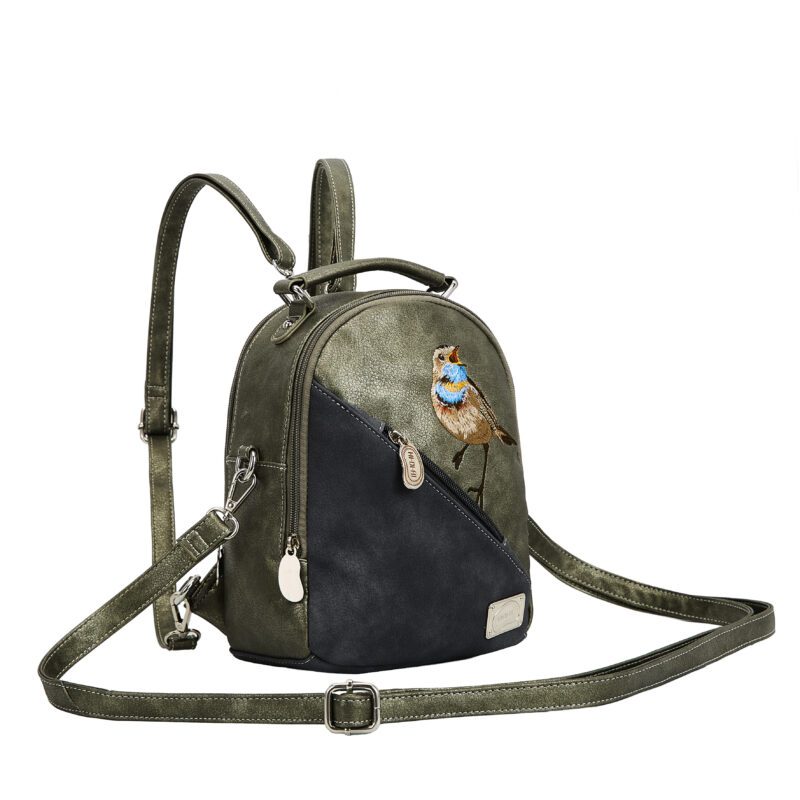 Hi-di-Hi Brave Backpack/ Shoulder/- Handbag Silver/ Dark Grey