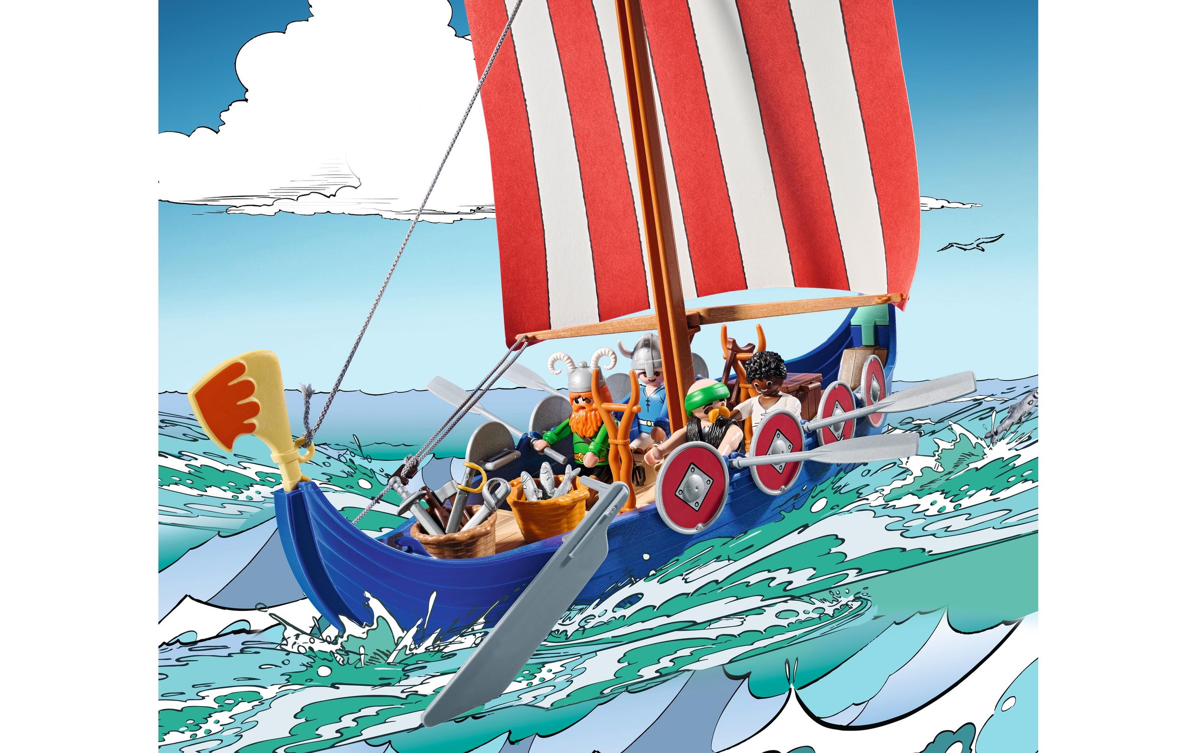 Playmobil® Spielbausteine »Asterix Piratenschiff 71888«