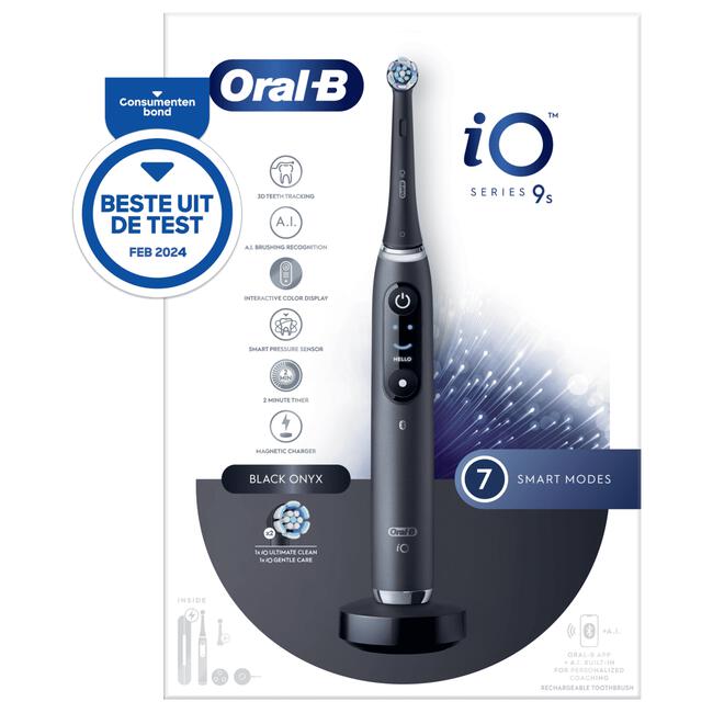 Oral-B iO 9S Zwart Elektrische Tandenborstel By Braun