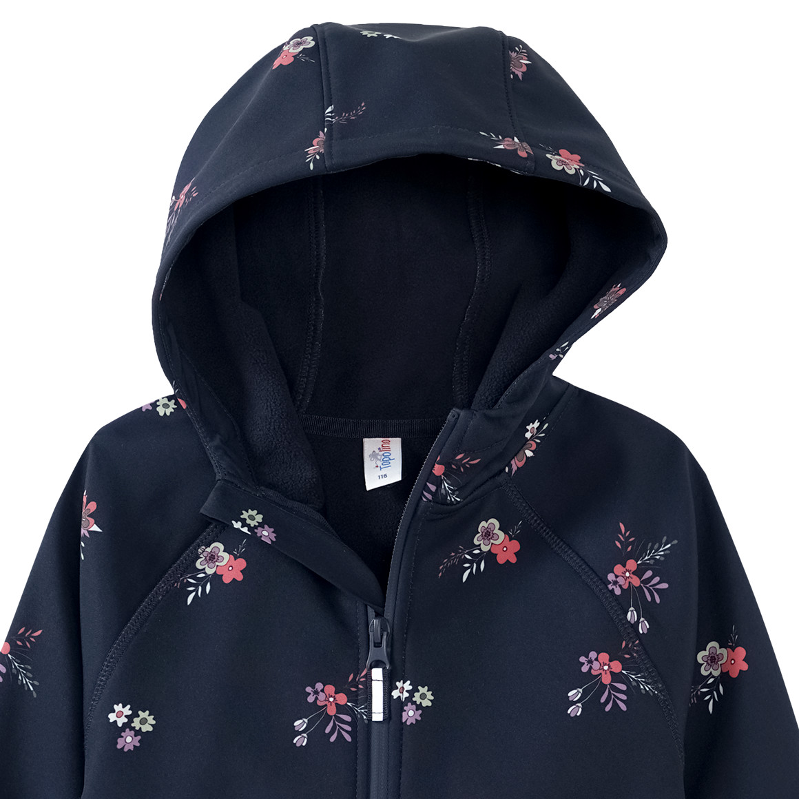 Topolino Mädchen Softshelljacke mit Blümchen-Print dunkelblau
