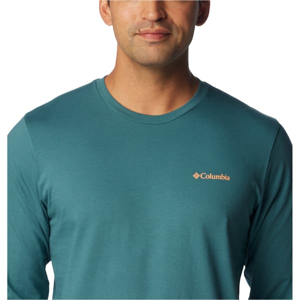 T-shirt COLUMBIA EXPLORERS CANYON LONG SLEEVE T-SHIRT CLOUDBURST/ROAD TRIP VIBES