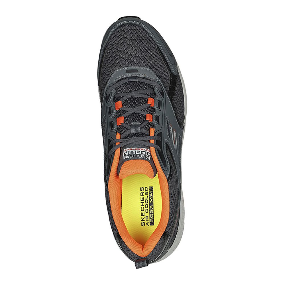 Skechers GO RUN CONSISTENT - Chaussures training Homme gris/orange