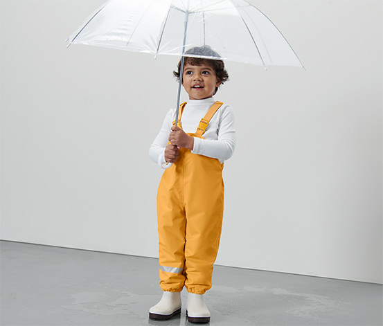 Kinder-Thermo-Regenhose, schieferblau