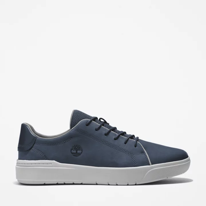 Basket en cuir Seneca Bay pour homme en bleu marine