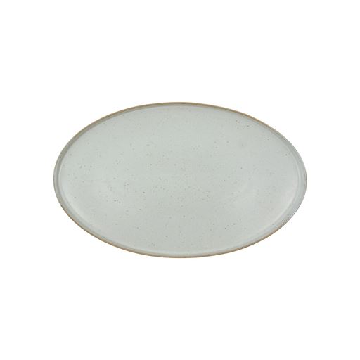 House Doctor Pion Ovalt Serveringsfad, Grey/White, 19,6x30,9 cm